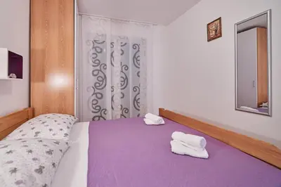 Krevet ili kreveti u jedinici u objektu Sv. Ilija Apartment - Vila Biokova