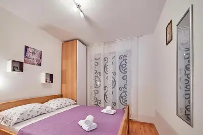 Krevet ili kreveti u jedinici u objektu Sv. Ilija Apartment - Vila Biokova