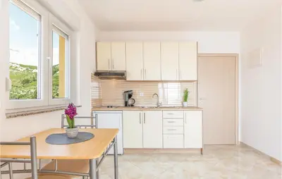 Kuhinja ili čajna kuhinja u objektu Studio Apartment In Krvavica