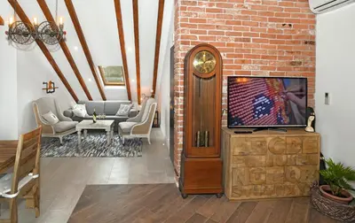 TV i/ili zabavni centar u objektu Apartment Holiday in Podstrana