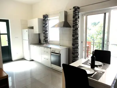 Kuhinja ili čajna kuhinja u objektu Paradise Apartments - Robinson getaway