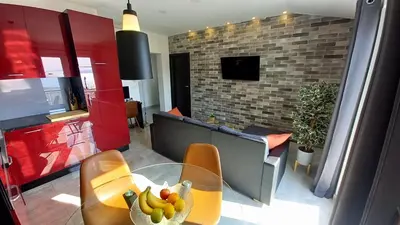 TV i/ili zabavni centar u objektu Apartmani Omrčen