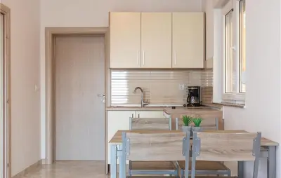 Kuhinja ili čajna kuhinja u objektu One-Bedroom Apartment In Krvavica