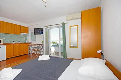 Krevet ili kreveti u jedinici u objektu Apartments Solis
