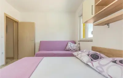 Krevet ili kreveti u jedinici u objektu One-Bedroom Apartment In Krvavica