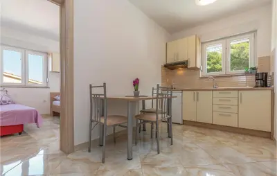 Kuhinja ili čajna kuhinja u objektu One-Bedroom Apartment In Krvavica