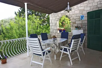 Balkon ili terasa u objektu Seaside holiday house Postira, Brac - 13001