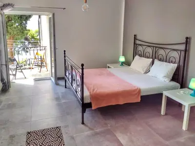 Krevet ili kreveti u jedinici u objektu Minimalistic Oasis by the Sea in Stanici