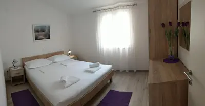 Krevet ili kreveti u jedinici u objektu Apartments by the sea Bol, Brac - 13121
