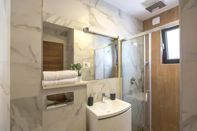 Kupaonica u objektu Lux Apartments Petar