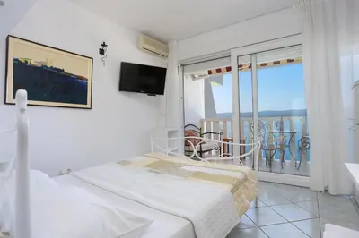 Krevet ili kreveti u jedinici u objektu Studio Lokva Rogoznica 13226a