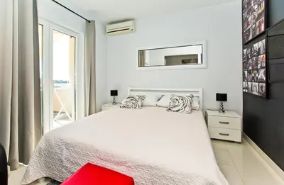 Krevet ili kreveti u jedinici u objektu Apartments Dorijan in Beautiful House