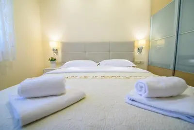 Krevet ili kreveti u jedinici u objektu Apartments Leone Lukas