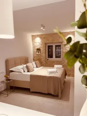 Krevet ili kreveti u jedinici u objektu Oleander Apartment & Room Centar