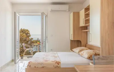 Krevet ili kreveti u jedinici u objektu Studio Apartment In Krvavica