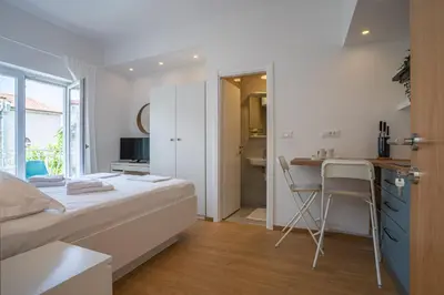 Krevet ili kreveti u jedinici u objektu Apartments Makarska