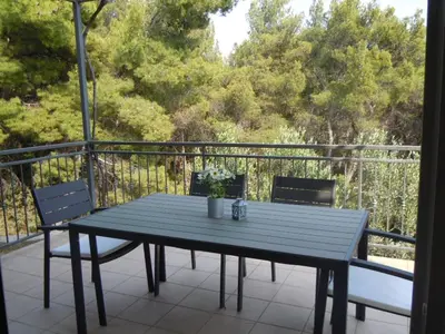 Balkon ili terasa u objektu Apartments by the sea Sveta Nedilja, Hvar - 13753