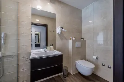 Kupaonica u objektu Sea View Luxury Rooms Seven of Nine