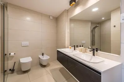 Kupaonica u objektu Sea View Luxury Rooms Seven of Nine