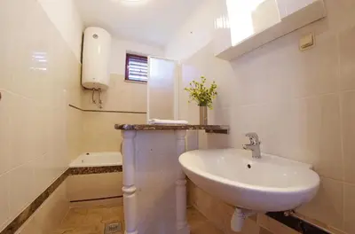 Kupaonica u objektu Holiday house with a swimming pool Sumartin, Brac - 12482