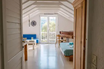 Krevet ili kreveti u jedinici u objektu Villa Dzeba