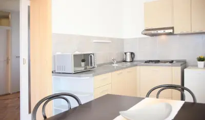 Kuhinja ili čajna kuhinja u objektu Guesthouse Marta