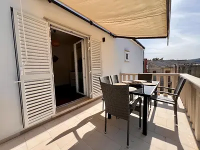 Balkon ili terasa u objektu Vila Vera Seafront Apartments