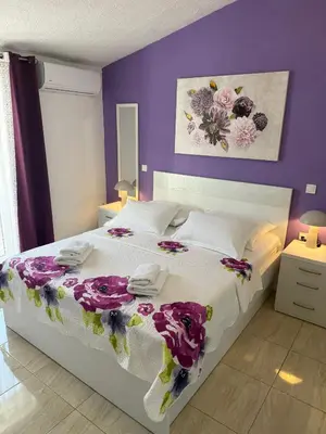 Krevet ili kreveti u jedinici u objektu Apartment Sea Life with balcony and sea view