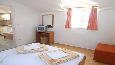 Krevet ili kreveti u jedinici u objektu Apartments Depandanse Bonaca