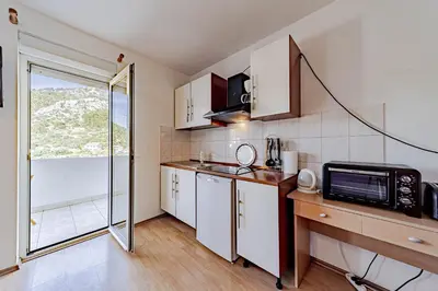 Kuhinja ili čajna kuhinja u objektu Apartments Barcot