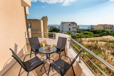 Balkon ili terasa u objektu Antonio apartmani