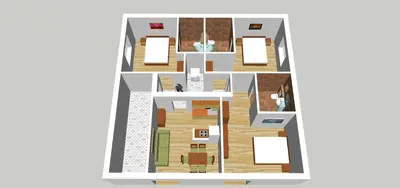 Tlocrt objekta Apartmani Galija