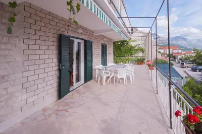 Balkon ili terasa u objektu Apartmani Galija
