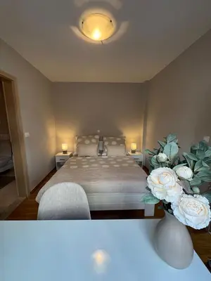 Krevet ili kreveti u jedinici u objektu Apartment Tri sunca