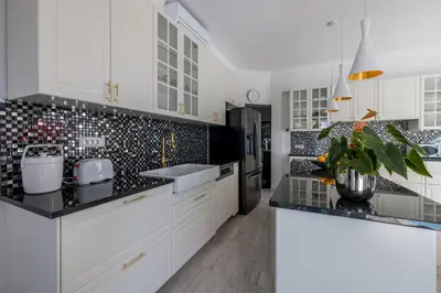 Kuhinja ili čajna kuhinja u objektu Villa Berfami Excelsior - Jacuzzi & Pool