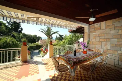Tlocrt objekta Family friendly apartments with a swimming pool Bol, Brac - 14379