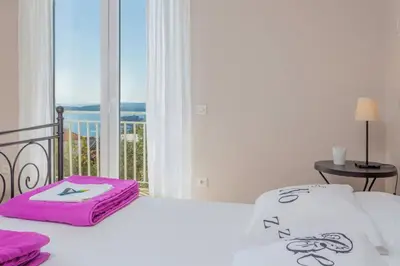 Krevet ili kreveti u jedinici u objektu Peaceful apartment with beautiful view