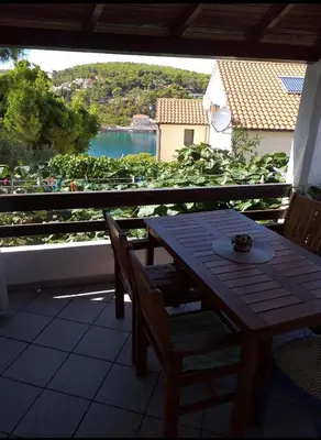 Balkon ili terasa u objektu Apartmani Tina