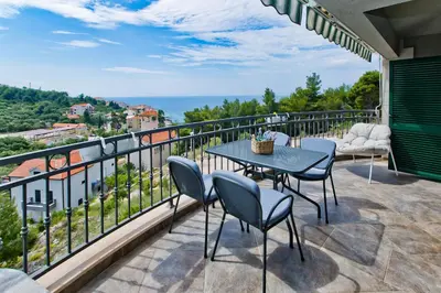 Balkon ili terasa u objektu Island Hvar Seaside Villa Levanda with Beach, Pool & Seaview
