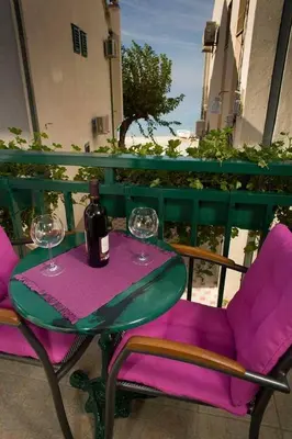 Balkon ili terasa u objektu Seaside holiday house Promajna, Makarska - 14445