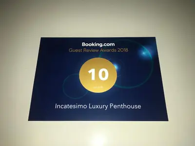 Certifikat, nagrada, logo ili neki drugi dokument izložen u objektu Incantesimo luxury penthouse