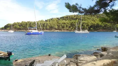 Tlocrt objekta Apartments by the sea Cove Gornja Krusica, Solta - 14696