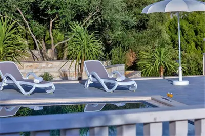 Tlocrt objekta Villa Lokanjac with pool and panoramic sea view