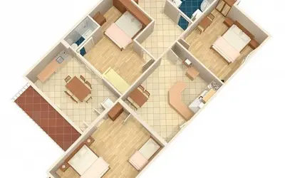 Tlocrt objekta Apartment MERI (4172)