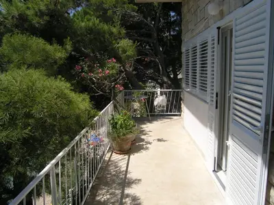 Balkon ili terasa u objektu Beachfront Apartment Pisak (196-2)