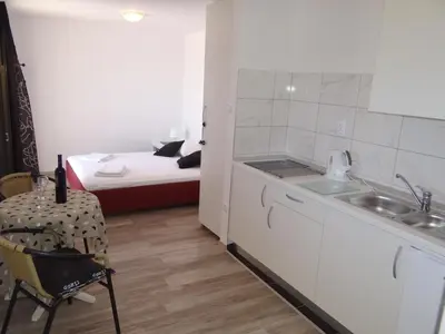 Krevet ili kreveti u jedinici u objektu Seabreeze Apartments Hvar (199)