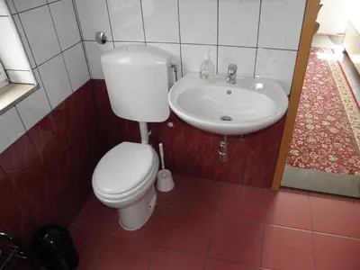 Kupaonica u objektu Apartment in Duce with sea view, balcony, air conditioning, WiFi 237-1