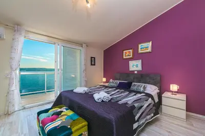 Krevet ili kreveti u jedinici u objektu Abuela's Beach House