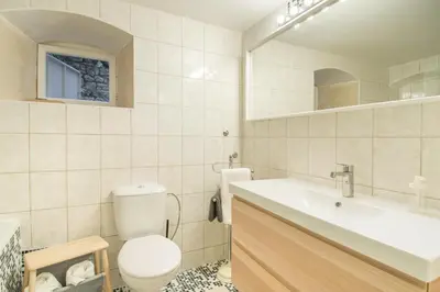 Kupaonica u objektu Luxury Apartment In The Old Palace