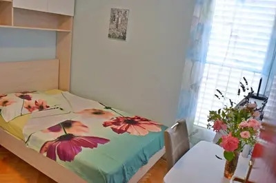 Krevet ili kreveti u jedinici u objektu Beach apartment Ivanka in Omis
